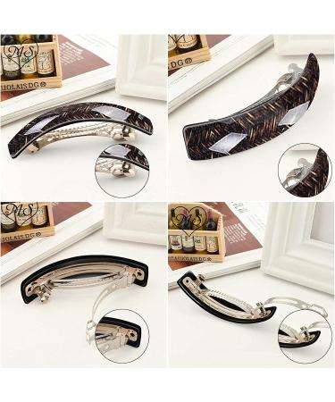 Vegcoo 6-Piece Automatic Hair Clips - Vintage Large Hair Accessories for Fine & Medium Thick Hair - Ideal for Women & Girls - Buy Online on GoSupps.com