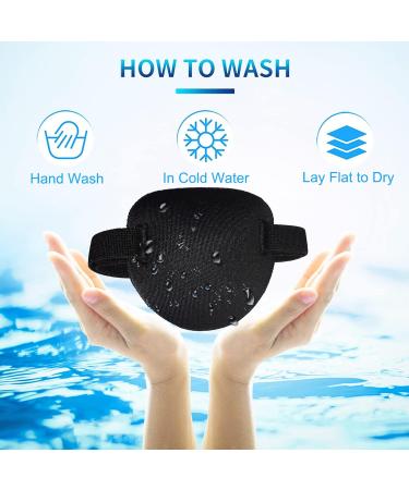 2 Pack AMZVIO Adjustable 3D Eye Patches for Adults & Kids | Soft Amblyopia & Lazy Eye Covers in Black & Blue - Buy Online on GoSupps.com