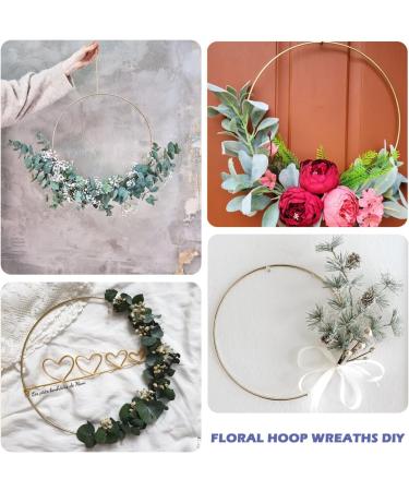 8 Pack 18 Inch Metal Floral Hoop Rings for DIY Crafts and Wreaths - Buy Online on GoSupps.com