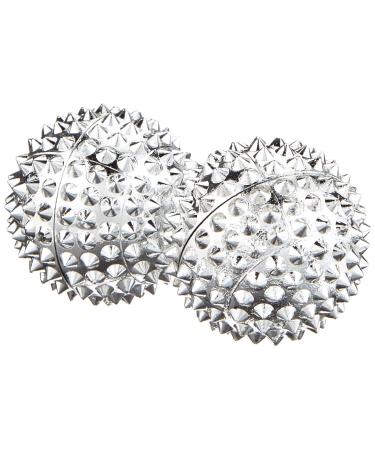Chi -Enterprise - two magnetic massage balls - small |Fascia balls for self -therapeutic acupressure treatmentContents: 2 hedgehog balls in silver 32 mm diameter & 228 acupressure needles