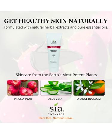Luminous Glow Gel e Face Mask | Exfoliating Facial Mask w/Aloe Vera & Prickly Pear | Natural Botanical Skincare for Women - 59ml Eco Tube - Buy Online on GoSupps.com