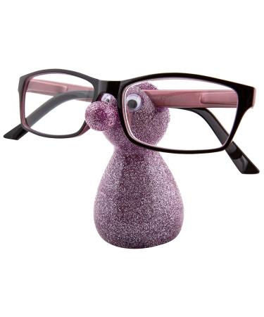 Remaldi Glasses Stand Spec Holder Holder for Specs Gift Present Boxed Glitter Snozzles Pink
