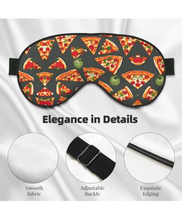 SSIMOO Pizza Pattern Eye Mask - Soft Breathable Sleep Mask for Women | Perfect for Travel & Relaxation - Buy Online on GoSupps.com