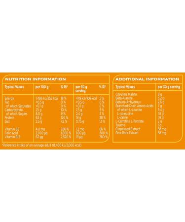 Reflex Nutrition Muscle Bomb Ultimate PRE-WORKOUT POWDER 7g BCAA's 2g L-Carnitine 3.2g Beta-Alanine 1g Taurine (Fruit Punch) (600g) Fruit Punch Caffeine Free - Buy Online on GoSupps.com