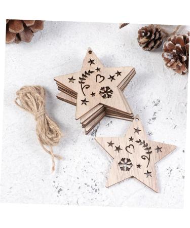 Zerodeko 10 Pcs Wood Crafts Wood Disc Ornaments Christmas Hanging Plaque Car Decorations Embellishments Christmas Decorations Natural Wood Slices Platinum Bamboo Christmas Tree - Buy Online on GoSupps.com