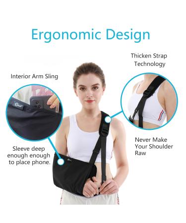 Arm Sling for Rotator Cuff & Wrist Injury - Adjustable Shoulder Immobilizer for Men & Women | Left & Right Arm Support - Buy Online on GoSupps.com
