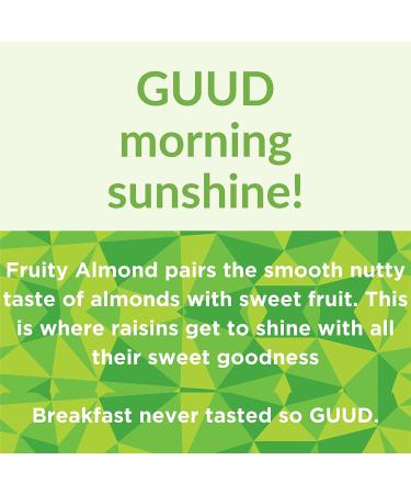 GUUD Fruity Almond Muesli Cereal 12oz - Gluten-Free Oats, Raisins, Almonds, Cranberries, Flax & Pumpkin Seeds - Vegan, Non-GMO & Kosher Certified - Buy Online on GoSupps.com