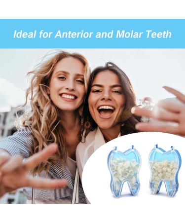 YAFIYGI 100 PCS Temporary Crowns for Teeth Dental Crown Kit with Molar Caps Tooth Veneers Snap On Tooth Covers for Adults Repair Broken Teeth Cap Kit for Anterior Posterior Use - Buy Online on GoSupps.com