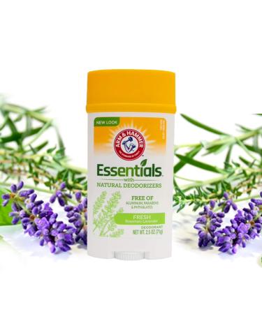 Arm & Hammer Essentials Deodorant Fresh 2.5 oz. (Pack of 2) Rosemary Lavender 2.5 Ounce (Pack of 2) - Buy Online on GoSupps.com
