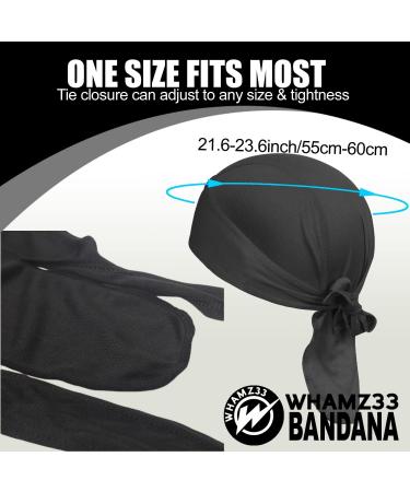 4-Pack LHHHXX33 Headgear Bandana Beastly Skull Cap - Fast Drying UV Protection Bicycle Hat Under Helmet | Black Blue White Gray - Buy Online on GoSupps.com