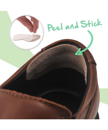 Mintfoot Leather Heel Grips - 10 Pieces - Shoe Liners for Women & Men - Prevent Blisters & Cuts - Buy Online on GoSupps.com