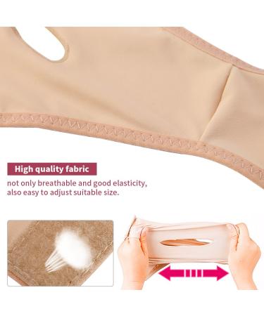 Face Lifting Mask - Natural Cheek Slimmer & Chin Reducer | Anti-Aging V Face Bandage (XL) for Double Chin Reduction - Buy Online on GoSupps.com