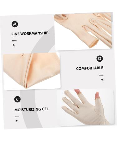minkissy 1 Pair Ladies Sun Protection Gloves Manicure Glove - Resistant Gloves Gaming Gloves Light Gloves for Nail Lamp Summer Gloves Riding Glove Gel Anti Gloves Women's Fingerless Cloth 21x7.5x0.8cm - Buy Online on GoSupps.com