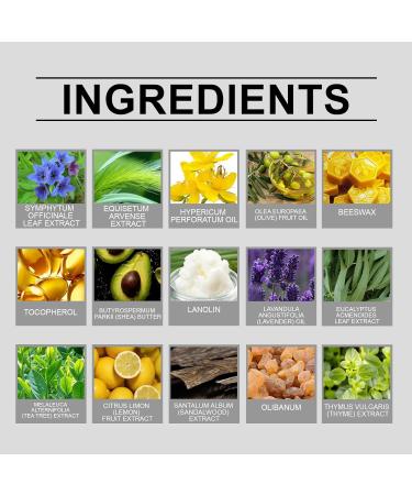 Organic Herbal Salve 4oz Comfrey Cream Natural Comfrey Organic Herbal Salve Comfrey Salve for Bone Healing Organic Skin Soothing Balm for Joint and Skin Health (2) - Buy Online on GoSupps.com