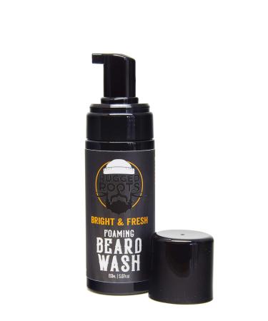 Foaming Bright and Fresh Scent Beard Wash - Spearmint and Orange Refresh and Condition Your Beard Natural Ingredients Unique Stocking Stuffer for Men