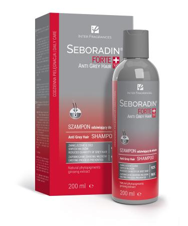 SEBORADIN FORTE SILVER shampooing femmes hommes shampooing fortifiant pour cheveux maintient la couleur naturelle des cheveux shampooing contre les cheveux gris shampooing pour cheveux 200 ml