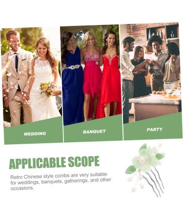 Mikinona Antique Hair Clasp Flower Decorations Decorative Hair Comb Bride Decor Bridal Accessories Flower Embellishments Bridal Side Hair Comb Vintage Comb Bridal Hair Pin Hair Combs Glass - Buy Online on GoSupps.com