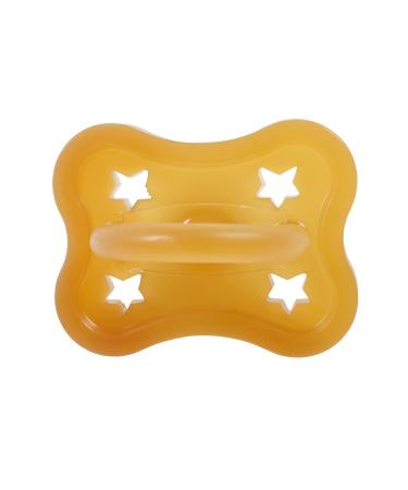 Sweetie Star Shape Rubber Pacifier - Natural Rubber Symmetrical Nipple 0-6 Months 1 Piece - Safe & Soothing for Babies - Buy Online on GoSupps.com