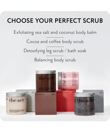 Exfoliating Body Scrub with Sea Salt & Coconut - Nourishing Restores Cleanser Body Balm - Home Spa Care Vegan Organic (10.58 Oz Coconut) Coconut 10.58 Ounce (Pack of 1) - Buy Online on GoSupps.com