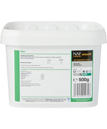 Natural Animal Feeds NAF Mint 500 g (Pack of 1) - Buy Online on GoSupps.com