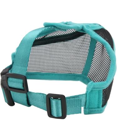 Adjustable Dog Muzzle for Short Snouts | Breathable Anti-Bite Mesh Muzzle for French Bulldogs - Buy Online on GoSupps.com