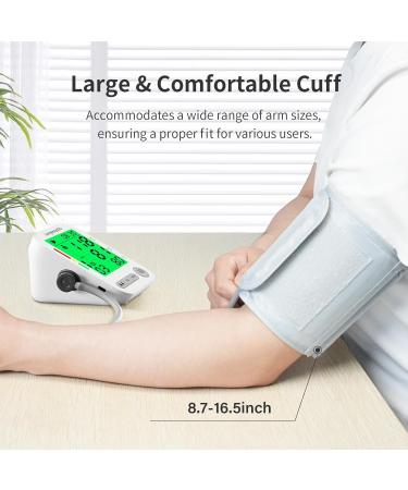 Buy Blood Pressure Monitor for Home Use - Rechargeable BP Machine with Large Adjustable Arm Cuff & Dual User Modes - Buy Online on GoSupps.com