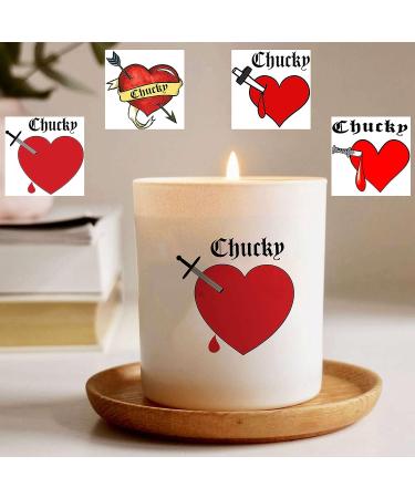 GOROMON Bride of Chucky 16 PCS Heart Tattoo Stickers | Halloween Temporary Tattoos for Men, Women, Kids | Fake Makeup Kit Party Favor Supplies - Buy Online on GoSupps.com