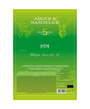 Hallinger's Hunter and Collector Spice Gift Set - Handmade International Spices | Perfect for Mother's Day & Father's Day Gifts | New Home Congratulations | 70g Pack - Buy Online on GoSupps.com