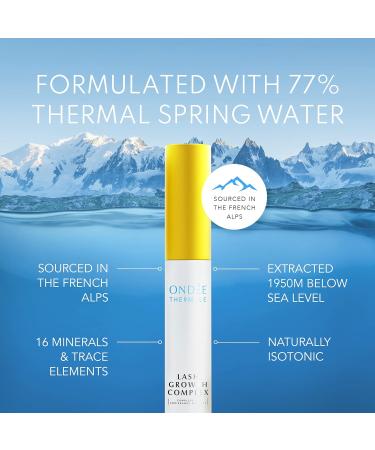 Growth-Boosting Eyelash & Eyebrow Serum for 35% Thicker Lashes - Natural Grande Lash Serum with Hyaluronic Acid & Vitamins B & E | UK Lash Growth Serum - Buy Online on GoSupps.com