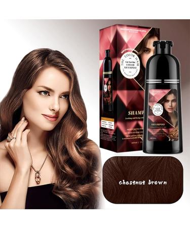  Utapossin Brown Hair Dye Shampoo 400ml Chestnut Brown Instant Hair Dye 3-in-1 Shampoo Hair Dye in Minutes Long-Lasting Shampoo for Men and Women - Buy Online on GoSupps.com