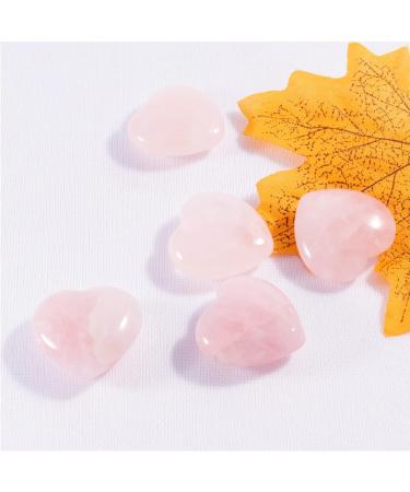 Amethyst Rose Quartz Heart Worry Stones 2Pcs for Jewelry Making & Reiki Therapy - Buy Online on GoSupps.com