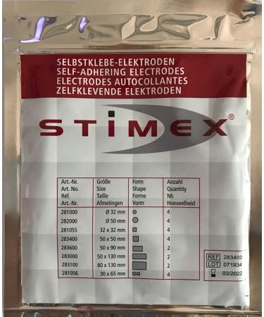 Stimex Electrode 50Â x 50Â mm Pack of 4Â Electrodes - Buy Online on GoSupps.com