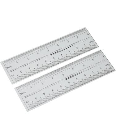 10PCS Nail Measuring Tool Transparent PVC Soft Ruler for Accurate Nail Measurement - Buy Online on GoSupps.com
