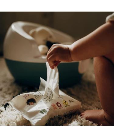 Eco by Naty Unscented Baby Wipes - 100% Compostable, Plant-Based, Gentle on Sensitive Skin - 168 Wipes (56 Count, Pack of 3) - Buy Online on GoSupps.com