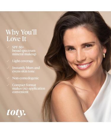 Ilumina CC Creamy Compact SPF 50+ Refill by Sofia Vergara - Mineral Sunscreen & Cream Foundation Balm for All Skin Types - Blurring Matte Light Coverage - Water Resistant 10g (2N Light Beige - Buy Online on GoSupps.com