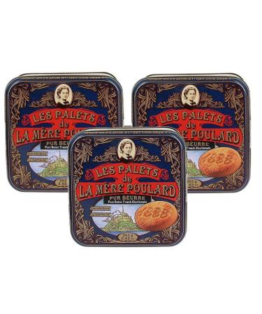 3 boxes of Biscuiterie Mère Poulard 250g cookies - Produits-Normandie