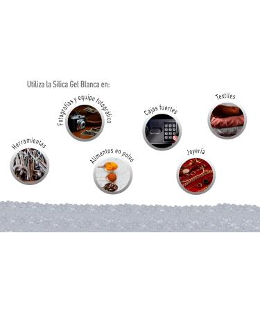 Buy DeseCamen Silica Gel Orange with Indicator - Moisture Absorption DMF & Cobalt Free 3-5 mm White - Ideal for International Shipping - Buy Online on GoSupps.com