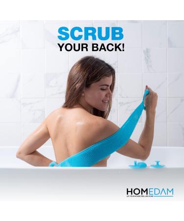 Silicone Back Scrubber Set for Shower - Exfoliating Body Brush & Washer for Men & Women - Buy Online on GoSupps.com