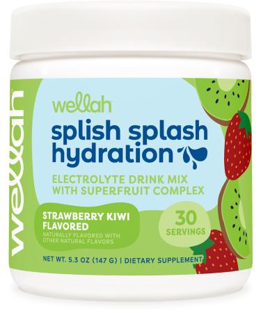 Splish Splash Hydration Electrolyte Drink Mix (Strawberry Kiwi Flavored 30 Servings)
