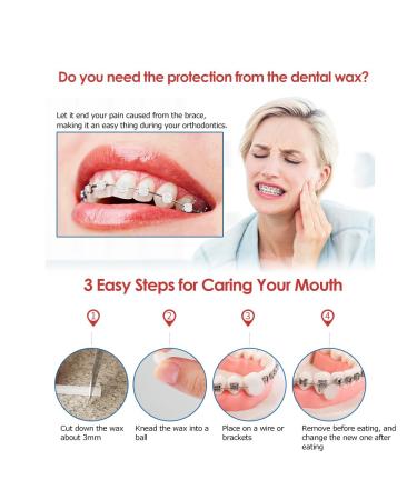 Zroven Braces Wax - 5 Boxes for Gum Irritation Relief | Mint & Fruit Flavors | Dental Orthodontics Care - Buy Online on GoSupps.com