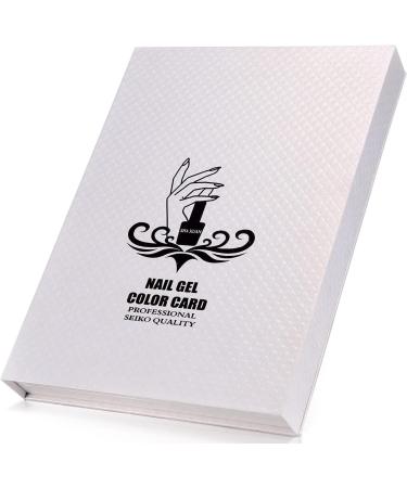 Noverlife Professional 216 Nail Colors Chart - White | Nail Gel Polish Display Booklet for Salon Nail Design | Color Swatches Practice Card Design Board - Buy Online on GoSupps.com