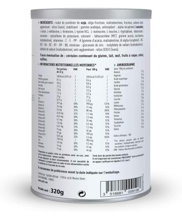 EAFIT PROTISOYA 320 g - Vanilla - Vegetable Protein - Vegan - Soy - Preserves Muscle Mass - Protein Slimming Drink - French Brand - Buy Online on GoSupps.com