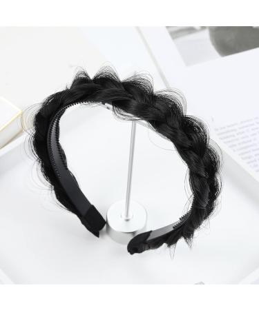 hgnxa Fishbone Braid Headband Anti-slip Tooth Braid Headband Hair Accessories for Women Retro Hairband Jewelry Girls Natural color - Buy Online on GoSupps.com