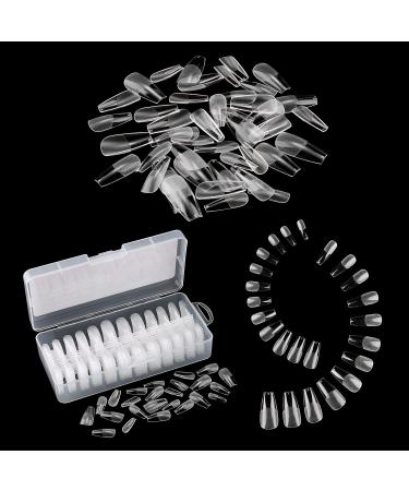 Buy AIMeili 432pcs Transparent Fake Nails - 12 Sizes Short Coffee Artificial Nail Tips for Acrylic & UV Gel Nail Art - Perfect for DIY Nail Designs - Buy Online on GoSupps.com