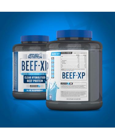 Applied Nutrition Beef XP 1.8kg - Clear Hydrolysed Beef Protein Isolate Fruit Juice Style - Dairy & Lactose Free Beef Protein Powder - Zero Sugar, Low Fat - Blue Raspberry Flavor - 60 Servings - Buy Online on GoSupps.com
