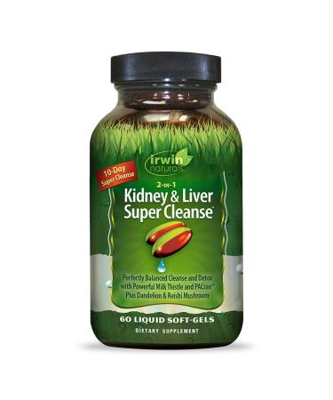 Irwin Naturals 2-in-1 Kidney & Liver Super Cleanse 60 Sgels