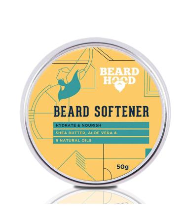 Beardhood Beard Softener For Men - Shea Butter and 6 Natural Oils 1.7 Ounce/50Gram