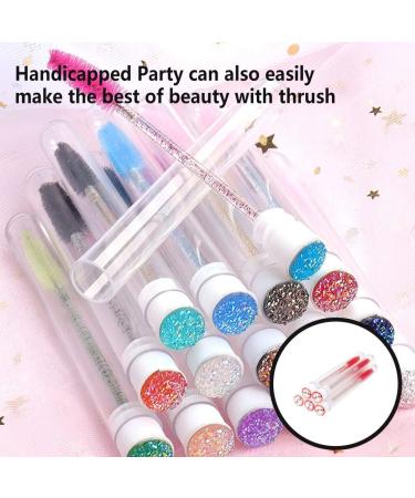 Dajidafu 5 Pieces Portable Eyelash Brush with Tube Single Use Eyebrow Eyelashes Brushes Makeup Tool Cosmetic Beauty Supplies Red Type 2 - Buy Online on GoSupps.com