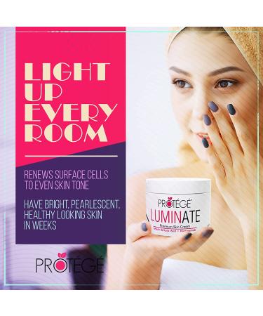 Protege Beauty Luminate Skin Brightening Cream | Bleaching Cream for Face, Body & Intimate Areas | Dark Spot & Bikini Area Brightening | For All Skin Types | 2oz - Buy Online on GoSupps.com