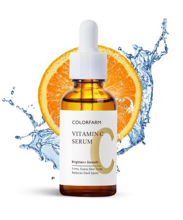 Vitamin C Face Serum Hydrating: Colorfarm Skin Tightening with Vitamin E Hyaluronic Acid - Anti-Aging for Glow Skin 1 Fl Oz Vitamin C Serum